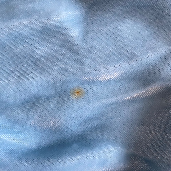 VINTAGE 1950s Light Blue Crushed Velvet Circle Skirt Dress Mrs. Maisel XS/S - Picture 15 of 15